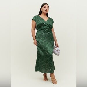 Reformation Kaye Silk Dress ES
